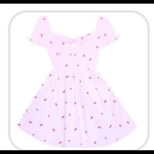 Adorable Bonne Chance cherry dress w cutouts